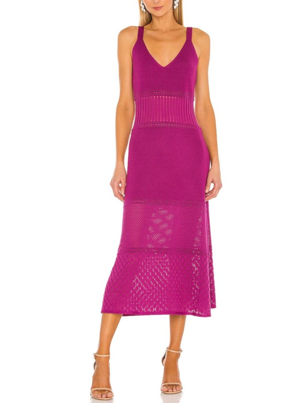 ALEXIS Rozanna Knit Dress in Fuchsia Size S